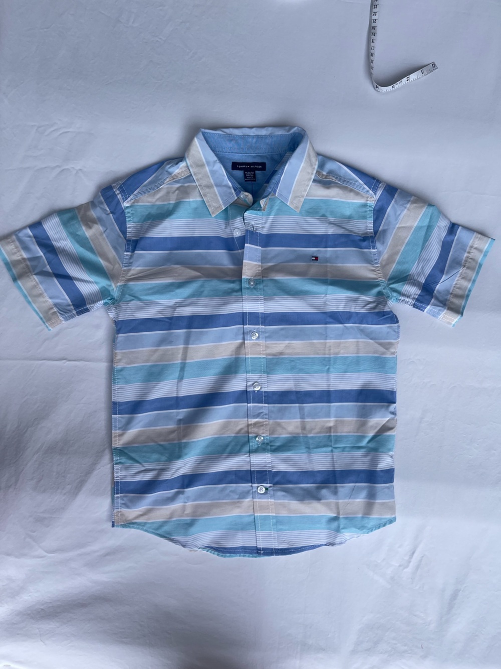 Tommy Hilfiger Light Blue, Navy & White Striped Shirt